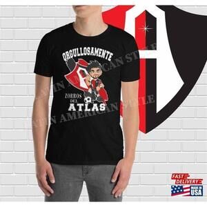 Zorros Del Atlas Playera Orgullosamente Futbol Mexicano Camiseta Unisex Tshirt